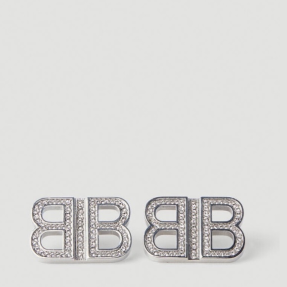 ❌SOLD❌Balenciaga BB Logo 2.0 XS Earrings - Picture 2 of 4